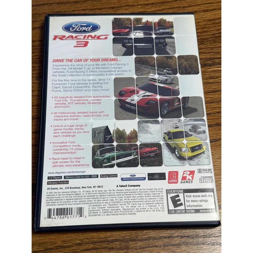 Ford Racing 3 Sony PlayStation 2 PS2 2005 Racing Game NTSC 2K Games Empire